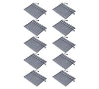 TOPINCN Sac de Pochette à Glissière 10pcs, Sac de Fichier à Double Couche en Nylon en Maille en Nylon avec Fermeture éclair, 9.4x7.1in, Organisateur de Stockage de Taille A5 pour les (GREY)