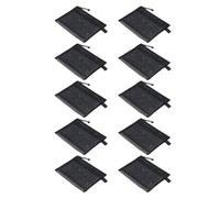TOPINCN Sac de Pochette à Glissière 10pcs, Sac de Fichier à Double Couche en Nylon en Maille en Nylon avec Fermeture éclair, 9.4x7.1in, Organisateur de Stockage de Taille A5 pour les (BLACK)