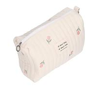 TOPINCN Sac Humide pour Couches de Poussette, Paquet de Biberons, Sac de Rangement de Couches Facile D'accès pour Les Parents en Déplacement (Broderie Tulipe)