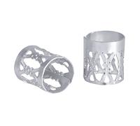 TOPINCN Salle de Coiffure de Cheveux Haute qualité Decoration de Style 100pcs / Sac 7 Couleurs Moiffe en Maille pour les Options de Style Polyvalent (SILVER)