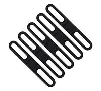 TOPINCN Sangle à Courroie à Cycle Polyvalent - Porte-Lampe de Lampe, Ceinture en Silicone Innovante pour Téléphone Mobile, 5pcs / Set pour Les Cyclistes