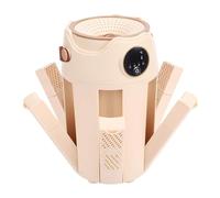 TOPINCN Sèche-Chaussures Portable, Sèche-bottes Pliable avec 6 Bras Extensibles et Minuterie, Support de Séchage Réglable, Machine à Chaussures à Séchage Rapide, Chauffe-bottes po (Prise UE 220V)