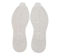 TOPINCN Semelle de Rechange pour Chaussures, Patch pour Bottes de Travail, Semelle de Rechange pour Chaussures, Semelle en Caoutchouc Antidérapante en Forme de V, Silencieuse, Motif (L Blanc)