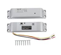 TOPINCN Serrure à Pêne électrique, Serrure à Mortaise en Mode NC à sécurité Intégrée DC 12 V 24 V avec Temporisation Réglable pour Portes -feu en Métal et Bois Montées en