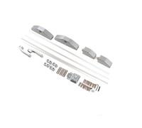 TOPINCN Serrure à Tige de Poussée Solide et Durable, Ouverture de Porte Facile pour les Hôtels, Kit D'engrenages de Verrouillage en Acier Inoxydable 3x Tige 4x (Double point de verrouillage)