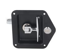 TOPINCN Serrure de Boîte à Outils en Acier Inoxydable, avec Clés, Serrure à Palette Compacte pour Armoires électriques, Boîtes à Outils 120x125x70mm