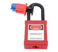 TOPINCN Serrure de Disjoncteur Miniature Isolée avec Manille en Acier Inoxydable Recouverte de Plastique, Conception de Retenue de clé pour la sécurité Industrielle, Cadenas de