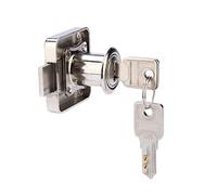 TOPINCN Serrure de Meuble, Serrure de Meuble Réutilisable de Serrure D'alliage de Zinc Facile à Installer pour Le Stockage Sûr de Bureau de Ménage de Tiroir de Vitrine(01)