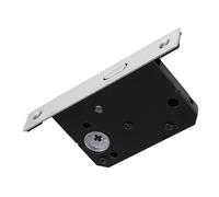 TOPINCN Serrure De Porte Coulissante Poignée Antivol Serrure avec Clés pour Grange Meubles En Bois Matériel Gauche Droite Porte Maison Salon (argent brossé)