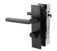 TOPINCN Serrure De Porte en Aluminium Style Européen Moderne Solide Poignée De Porte Serrure Intérieur Chambre Silencieux Roulement Serrure De Porte Anti-Vol