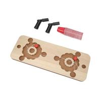 TOPINCN Set de Beer Pong avec Planche en Bois et 20 Gobelets en Plastique