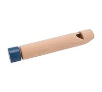 TOPINCN Sifflet Coulissant en Bois, Flûte à Changement de Voix pour Enfants, Jouet D'instrument éducatif, en Bois Massif (bûche Manche Bleu)