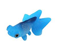 TOPINCN Silicone Poisson Artificiel Haute Simulation Réaliste Flottante Aquarium Fish Tank Ornement Décoration avec Ligne Ventouse(Poisson Rouge Bleu)