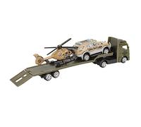 TOPINCN Simulation Construction Truck Trailer Set pour, Amélioration de la curiosité et de L'indépendance dans Les Jeux Individuels et D'équipe, Le Jeu de Jouets de Camion en Alliage Sûr et Inodore