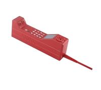 TOPINCN Simulation Photographic Accesstes Modèle de Téléphone Portable en Briques Vintage Décoration de Fer Durable Stable pour Les Parties des Années 80 (Rouge)