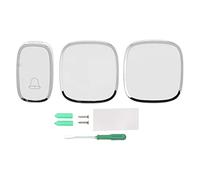 TOPINCN Sonnette de Porte sans Fil, Kit de Carillon de Porte Fonctionnant à Plus de 1000 Pieds, Anneau de Porte Intelligent avec 36 Carillons 4 Niveaux de Volume Anneau de Porte Musical