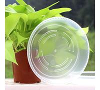 TOPINCN Soucoupes Transparentes pour Plantes, Bacs d'égouttement pour Pots de Fleurs en Plastique Durable de 21 Cm, Conception Anti-Fuite pour Une Aération Saine des Plantes à l'intérieur et à