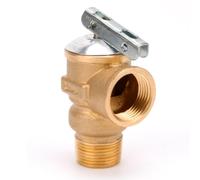 TOPINCN Soupape de Surpression de Température en Laiton 3/4 NPT 150PSI pour Applications de Réservoir D'eau Chaude de Chauffe-eau
