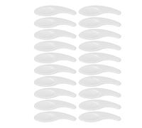 TOPINCN Spatule à Crème Incurvée Réutilisable, 50 Pièces, Cuillère à Crème pour le Visage à Large Application pour la pour les Yeux, en Plastique