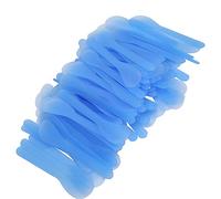 TOPINCN Spatule pour Masque Facial, Bâton de Cuillère en Plastique Lisse Pratique pour étaler Uniformément la Crème pour le Visage pour les Amateurs D'outils de beauté 100 Pièces (BLUE)