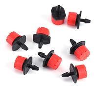 TOPINCN Sprinklers D'irrigation à 360 Degrés à 360 Degrés, émetteurs D'égoutteurs de 1/4 de Pouce pour Les Goutte-à-Goutte D'irrigation pour Le Système D'arrosage des Plantes de Fleurs (50pcs)