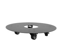 TOPINCN Support à Plantes Roulant avec roulettes Verrouillables, Robuste et Silencieux, en Acier au Carbone, avec Plateau et Base à roulettes Ronde pour Déplacer Les Pots de Fleurs en (12 Pouces)