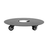 TOPINCN Support à Plantes Roulant avec roulettes Verrouillables, Robuste et Silencieux, en Acier au Carbone, avec Plateau et Base à roulettes Ronde pour Déplacer Les Pots de Fleurs en (14 Pouces)