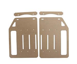 TOPINCN Support de Disque Dur en Acrylique, Support Transparent de 3,5 Pouces pour Les Amateurs de Bricolage, Séparateur de Cage de Durable et élégant