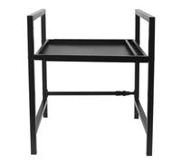 TOPINCN Support de Four à -ondes, étagère Réglable pour Grille-pain, Support Robuste à 2 Niveaux, Organisateur de Comptoir de Cuisine pour Cuisine (une seule couche)