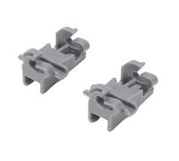TOPINCN Support de Lave-vaisselle en Plastique ABS, 2 Pièces, Clips de Rangée de Dents Adaptés à, Compatible avec MEG64438801 64438801 00611474