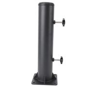 TOPINCN Support de Parasol de Terrasse Robuste, Support de Parasol, Base de D'extérieur avec Base Renforcée en Acier au Carbone de 4,1 Mm et Supports Triangulaires pour Porche de