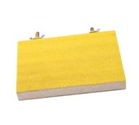 TOPINCN Support de Perchoir pour Oiseaux, Plateforme de Coupe, Jouet, Assemblage Facile, Point de Couchage pour Perroquet, Rouge/Jaune, 9 X 13 Cm, 1 Perchoir pour Perroquet, Idéal pour Cage à (vis