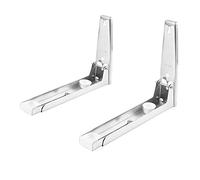 TOPINCN Support télescopique pour micro-ondes - En acier inoxydable 304 - Pliable - Fixation murale - Support de rangement