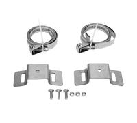 TOPINCN Supports de Montage de Panneau en Acier Inoxydable, Kit de Montage sur Poteau, Support de Serrage Réglable avec Boulon en Acier, Rondelle en Nylon, Caméra de sécurité, Lumière