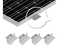 TOPINCN Supports Z de Panneau Solaire en Alliage D'aluminium, Support de Montage à économie D'énergie pour Bateau-remorque RV, Installation Facile pour les Espaces Extérieurs