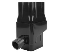 TOPINCN Système de Récupération d'eau de Pluie, Kit de Dérivation pour Descentes de Gouttière de 2x3 ou 3x4 Pouces avec Vanne Réglable et Filtre, Matériau ABS pour L'arrosage des (Black)