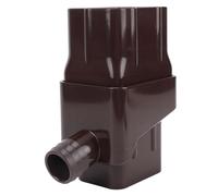 TOPINCN Système de Récupération d'eau de Pluie, Kit de Dérivation pour Descentes de Gouttière de 2x3 ou 3x4 Pouces avec Vanne Réglable et Filtre, Matériau ABS pour L'arrosage des (Brown)