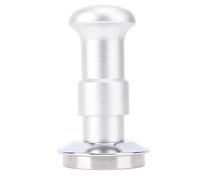 TOPINCN Tamper à café calibré Tamper à Ressort à Nivellement Automatique Conception à Force Constante en Acier Inoxydable pour une Pression Uniforme Argent 3,9 Pouces de Hauteur (58MM)