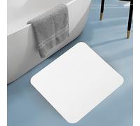 TOPINCN Tapis de Bain, Tapis de Bain en Terre de Diatomées Super Absorbant, Séchage Rapide, Tapis de Sol Antidérapant, Tapis Polyvalent pour Salle de Bain (Blanc)