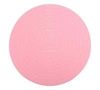 TOPINCN Tapis de cuisson en silicone avec mesures pour support de plateau tournant à gâteau anti-adhésif résistant à la chaleur