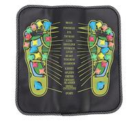 TOPINCN Tapis de Massage des Pieds, Tapis D'acupression pour Les Pieds Tapis de Réflexologie Circulation Sanguine Soulager la Douleur Simulation Pavé Réflexologie Marche Tapis (35x35cm / 13.8x13.8in)
