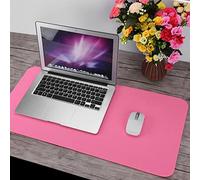 TOPINCN Tapis PC en Polyester, Tapis de Souris de Table Anti-poussière avec Ressources Renouvelables pour étudiants et Professionnels (PINK)