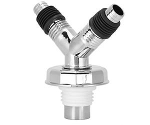 TOPINCN Té de Vidange de Connecteur de Tuyau en Y à Double Usage pour Outil d'étanchéité de Machine à Laver pour Drain de Sol, Adaptateur de Drain de Sol en PVC Résistant à L'usure pour Cuisine,