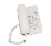 TOPINCN Téléphone Suspendu de Table Murale en Matériau ABS de Téléphone de Bureau D'Hôtel de Taille Compacte, Noir/Blanc (Ligne Téléphonique Américaine, écologique, Longue Durée de Vie) pour Hôtel