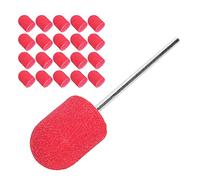 TOPINCN Tête de Ponçage des Ongles Forets à Ongles Efficaces Facile à Installer pour de Beaux Papier de Verre Fin pour Artistes D' Professionnels 13 X 19 Mm pour Salons de Manucure (rouge)