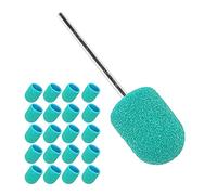 TOPINCN Tête de Ponçage des Ongles Forets à Ongles Efficaces Facile à Installer pour de Beaux Papier de Verre Fin pour Artistes D' Professionnels 13 X 19 Mm pour Salons de Manucure (GREEN)