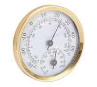 TOPINCN Thermomètre et Hygromètre D'intérieur, Compteur d'humidité et de Température Mural à Double échelle Fahrenheit Celsius avec Alliage D'aluminium Résistant à L'abrasion, pour