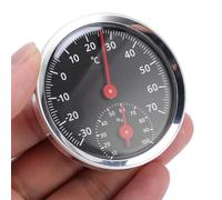 TOPINCN Thermomètre Hygromètre de Température Intérieure et d'humidité pour Maison, Voiture, Chambre de bébé sans Batterie, Détection Automatique de -30 °C à 70 °C, 10 à 100% RH