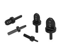 TOPINCN Tipe Professionnel 6PCS-Swage Tool Drilling Machine Bit Bit, Efficient Aluminium Tube Extension, Matériau en Acier à Roulement Stable, adapté aux Installations HLK (Poignée triangulaire)