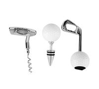 TOPINCN Tire-bouchon en Forme D'ouvre-bouteille de Bière, Ensemble D'ouvre-bouteille de Vin, Outil de Cuisine Ergonomique pour Bar Restaurant, Alliage de Zinc Couleur or